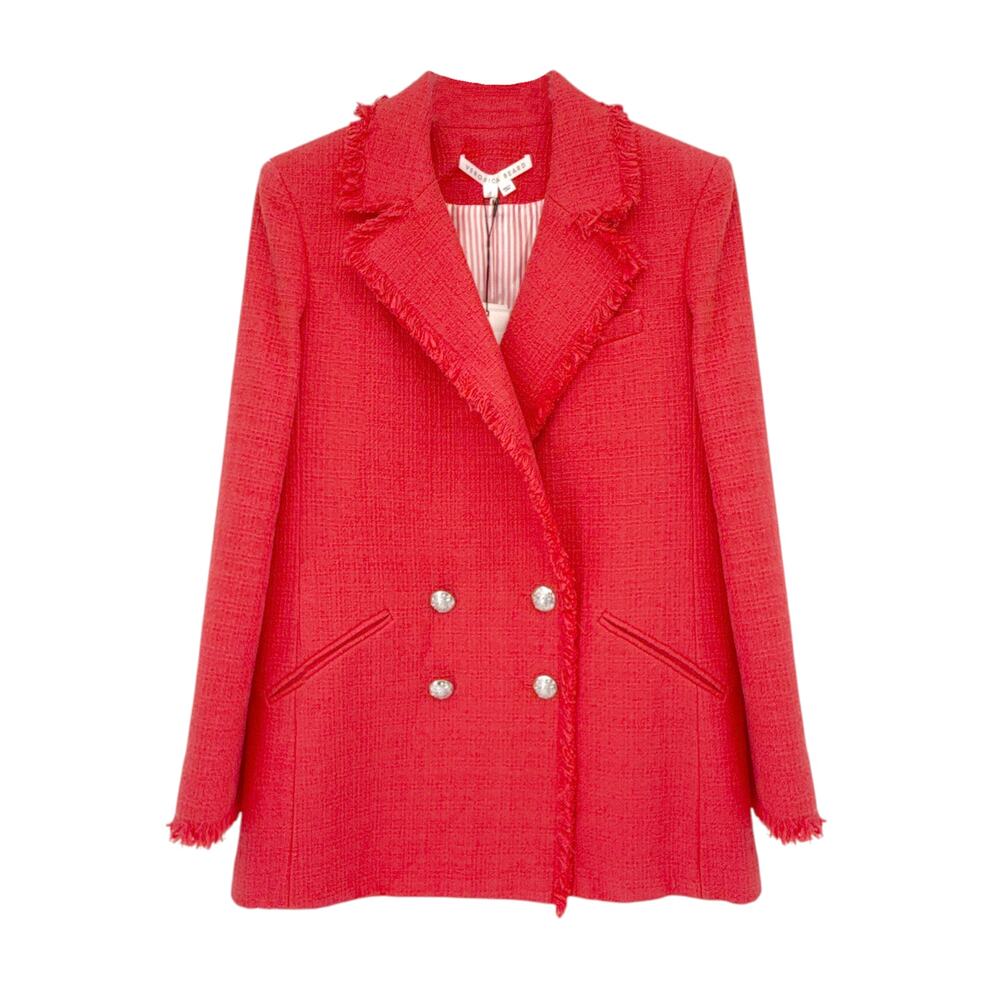 VERONICA BEARD Nayeli Dickey Jacket in Watermelon 8|M